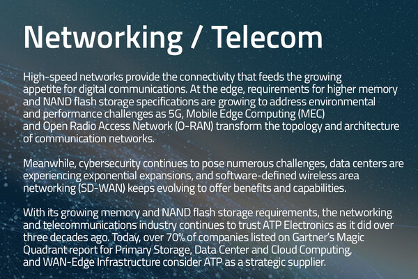 Target Application: Networking / Telecom