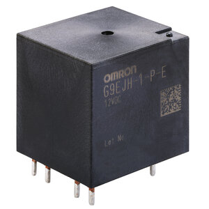 The G9EJH-1-E DC relay from Omron can support the main relay as a compact inrush protection. The G9EJH-1-E DC relay from Omron can support the main relay as a compact inrush protection.
