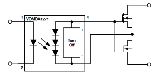 Typische MOSFET-Treiberanwendung mit integrierter Abschaltfunktionalität