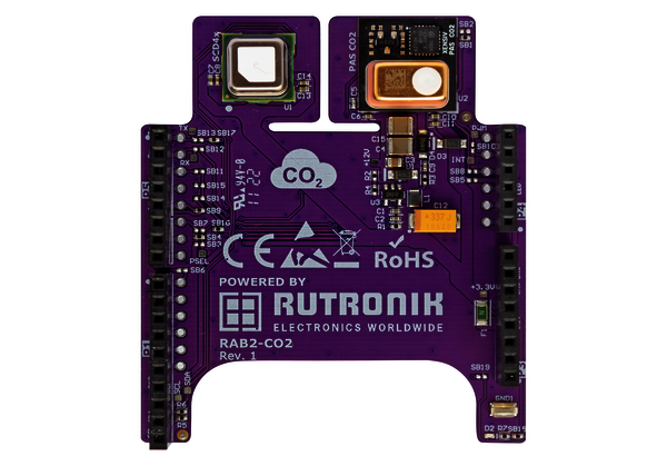 The Rutronik Adapter Board - RAB2 for CO2 Sensing features state-of-the-art sensors from Infineon and Sensirion.