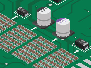 The variety of capacitor types The variety of capacitor types – from MLCCs to polymer solutions – allows for demand-driven combinations or targeted replacements to optimize functions, installation space and efficiency.