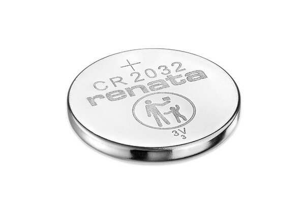 Weniger als 1 Prozent Selbstentladung p.a.: CR2032 MFR IB 3 V-Batterie von Renata bei Rutronik