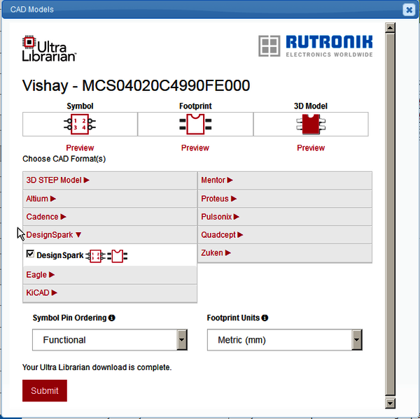 Vishay - MCS04020C4990FE000