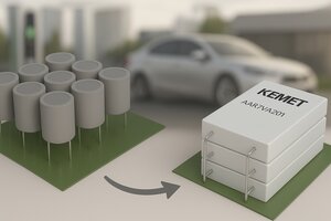 ALUMINUM ELECROLYTIC CAPACITORS IN RECTANGULAR DESIGN - From round to square