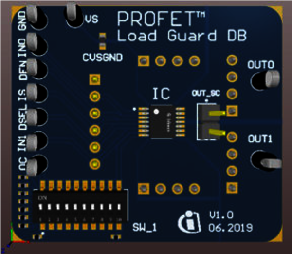 Daughterboard with PROFET Load Guard