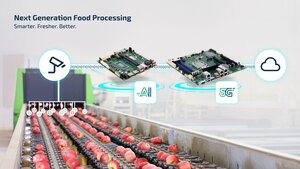 Figure 1: Next-generation food processing thanks to automated fruit sorting. (Source: Kontron)