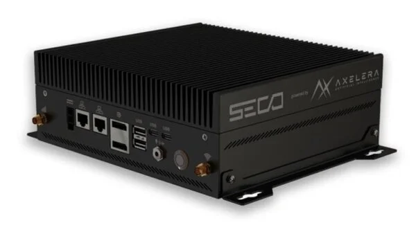 Figure 6: Seco’s fanless embedded computer Titan 300 TGL-UP3 with 11th generation Intel Core and Intel Celeron SoCs as well as Axelera AI chip. (sSource: Seco)