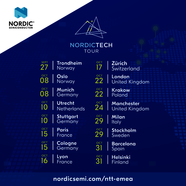 Nordic Tech Tour EMEA 2024 - Locations and dates