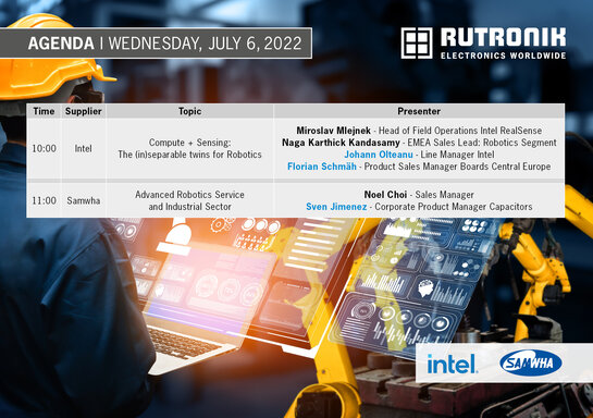 Agenda TechTalk Advanced Robotics