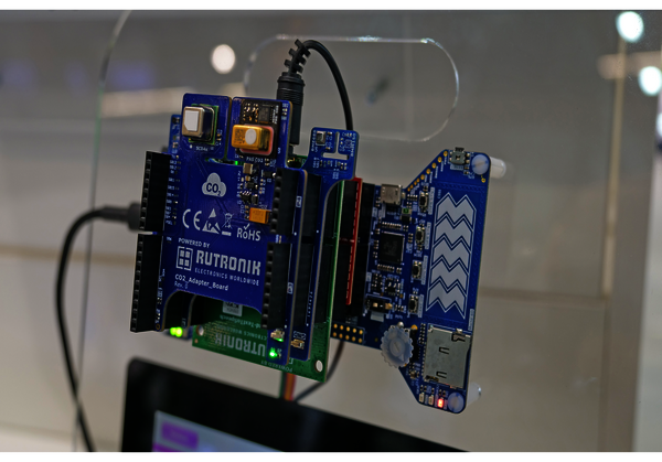 The Rutronik Adapter Board - RAB2 for CO2 Sensing features state-of-the-art sensors from Infineon and Sensirion.