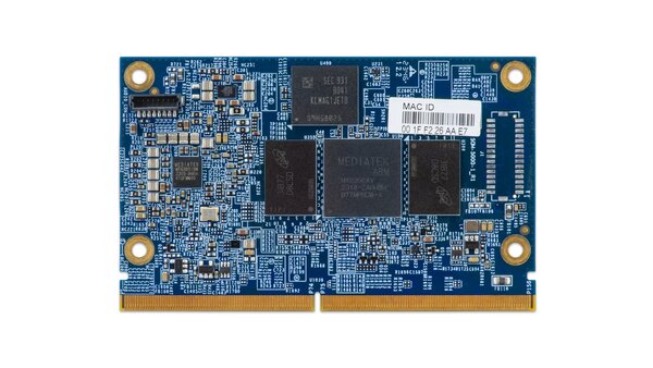 Figure 7: The VIA SOM-5000 module is powered by a MediaTek Genio 700 octa-core processor with an integrated AI processor that delivers up to 4 TOPS for deep learning, neural network acceleration, computer vision applications, and HiFi 5 audio processing. (sSource: Via Technologies)