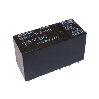 The G5RL electromechanical relay from Omron can handle turn-on currents of up to 100 A and is still particularly quiet.