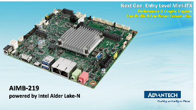 News: New Advantech AIMB-219 Industrial Thin Mini-ITX Motherboard