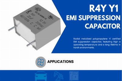 News: KEMET  R4Y Metalized Polypropylene Y1-certified EMI Suppression Capacitor  THB Grade IIB