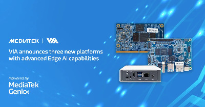 News: VIA’s new IoT platforms with Edge AI capabilities - powered by MediaTek Genio 700