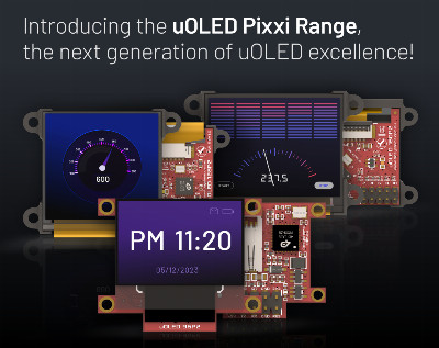 News: 4D Systems uOLED Pixxi Range is elevating embedded display solutions